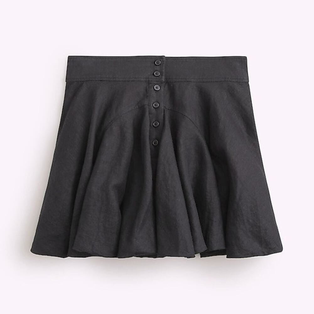 J.Crew Button-up Linen Mini Skirt - Size 4